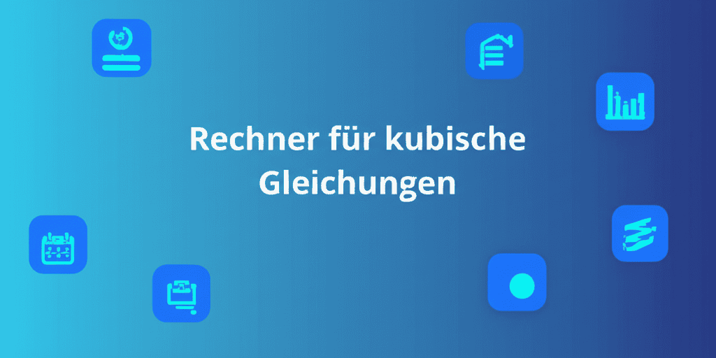 Illustration eines Rechners für kubische Gleichungen